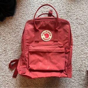 Deep Red Fjallraven Kånken Backpack